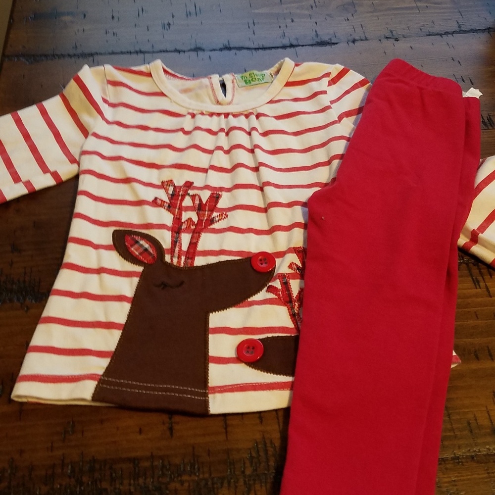 Toddler girls Christmas outfit